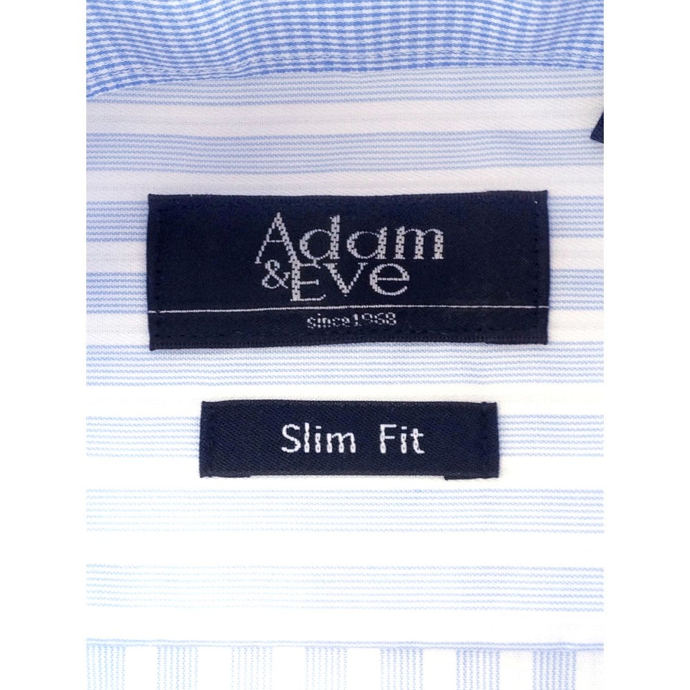 [レンタル] アダム＆イブ メンズワイシャツ 長袖 ブルー ロンドンストライプ (Mサイズ / Lサイズ / LLサイズ)の宅配レンタル - 2