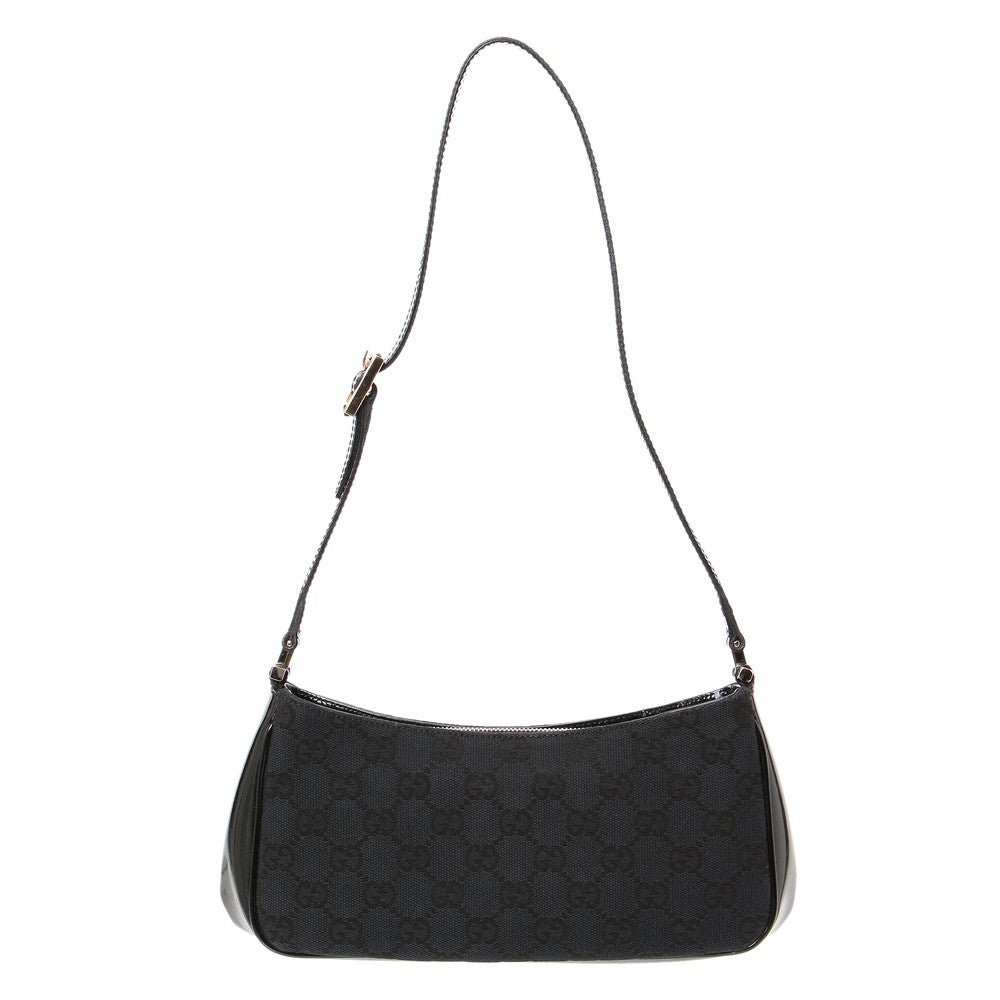 [レンタル] レディース グッチ GG柄 キャンバス×エナメル ショルダーバッグ - 2