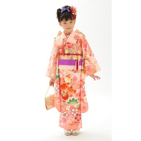 [レンタル] 七五三/節句 着物セット 7歳女の子 古典柄 花々の宅配レンタル - 6