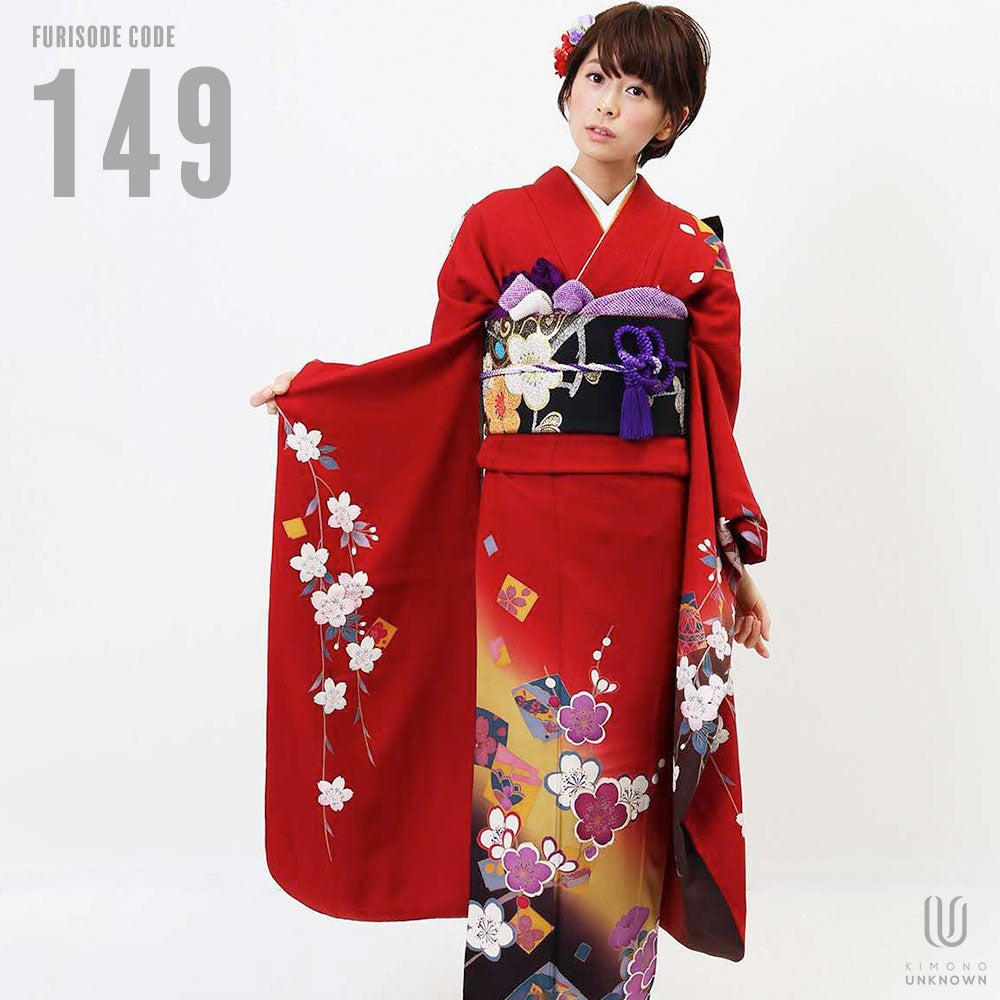 [レンタル] 【対応身長155-170cm】レンタル振袖フルセット-149