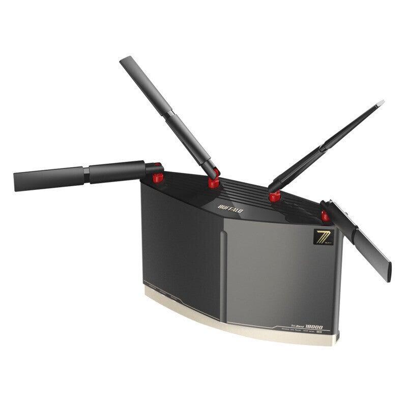 [レンタル] バッファロー BUFFALO AirStation WXR18000BE10P Wi-Fi 7（11be）対応 11529+5764+688Mbps トライバンドルーター - 7