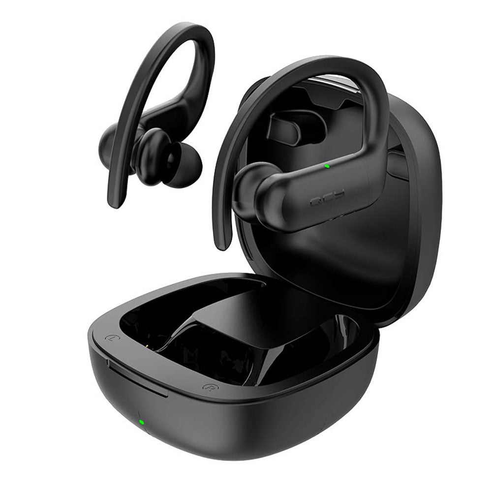 [レンタル] QCY T6 スポーツ型 ワイヤレスイヤホン ブラック - 3