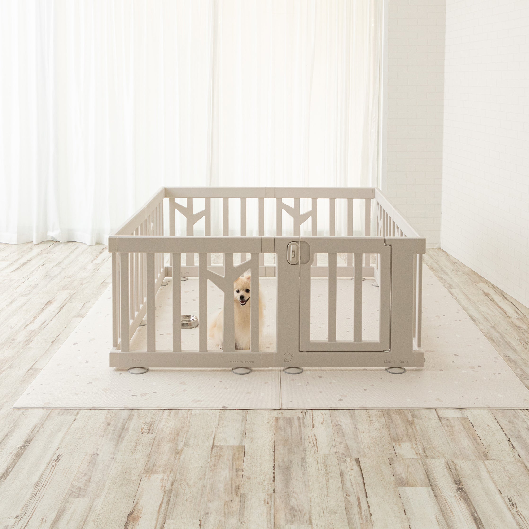 iFam（アイファム）ペットサークル バーチ ドア付き 8枚セット if119-dog