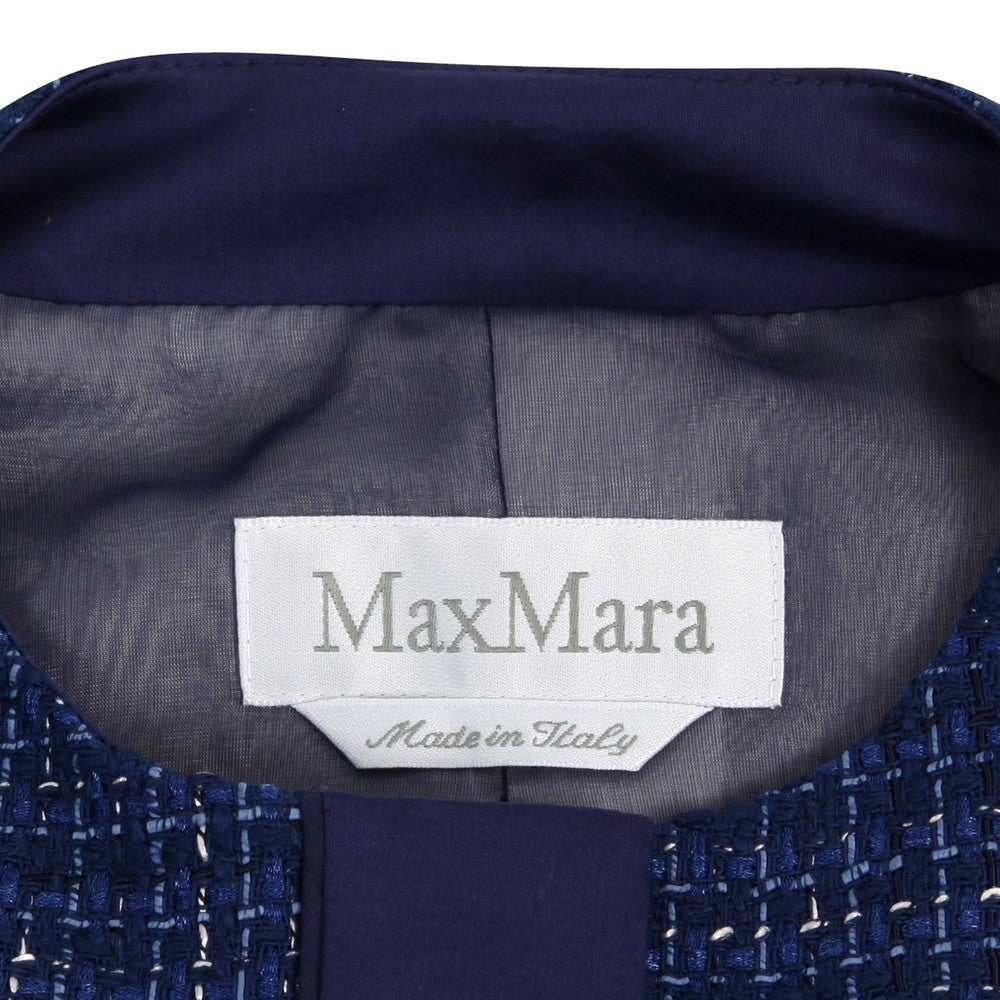 [レンタル] マックスマーラ セレモニースーツ2点セット(ジャケット+ワンピース) ブラック / ブルーの宅配レンタル - 4