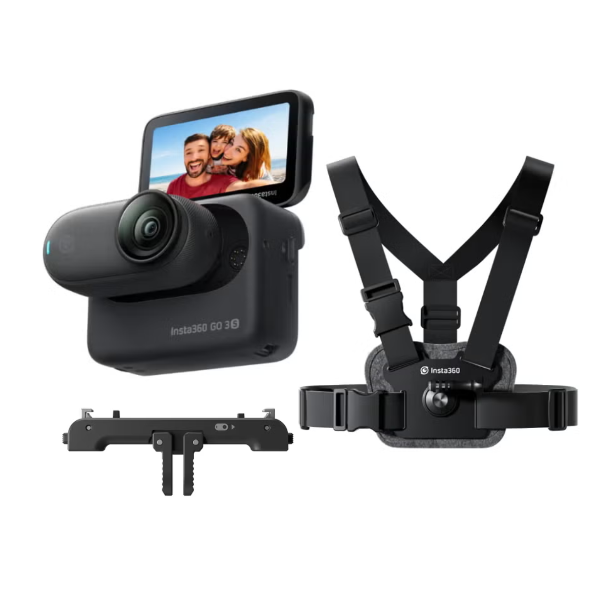 Insta360 GO 3S 128GB アクションカメラ ウィンタースポーツ向けセット ブラック（スキー、スノーボード）