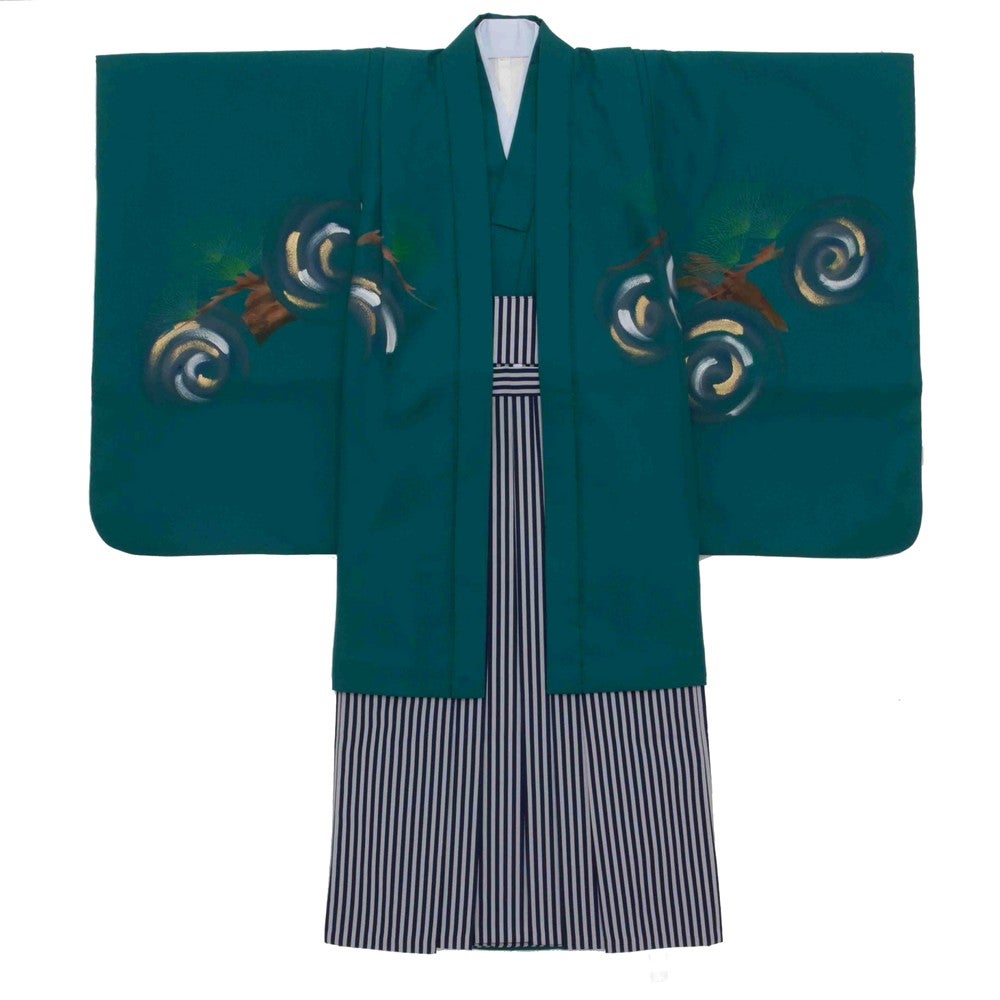 [レンタル] 七五三/節句 袴セット 5歳 男の子 雷 龍の宅配レンタル - 4