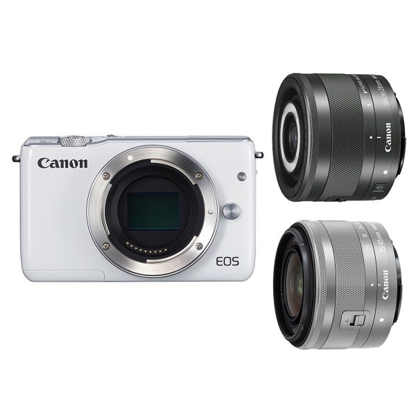 レンタル Canon Eos M10 クリエイティブマクロダブルレンズキット ミラーレス一眼 Rentio レンティオ