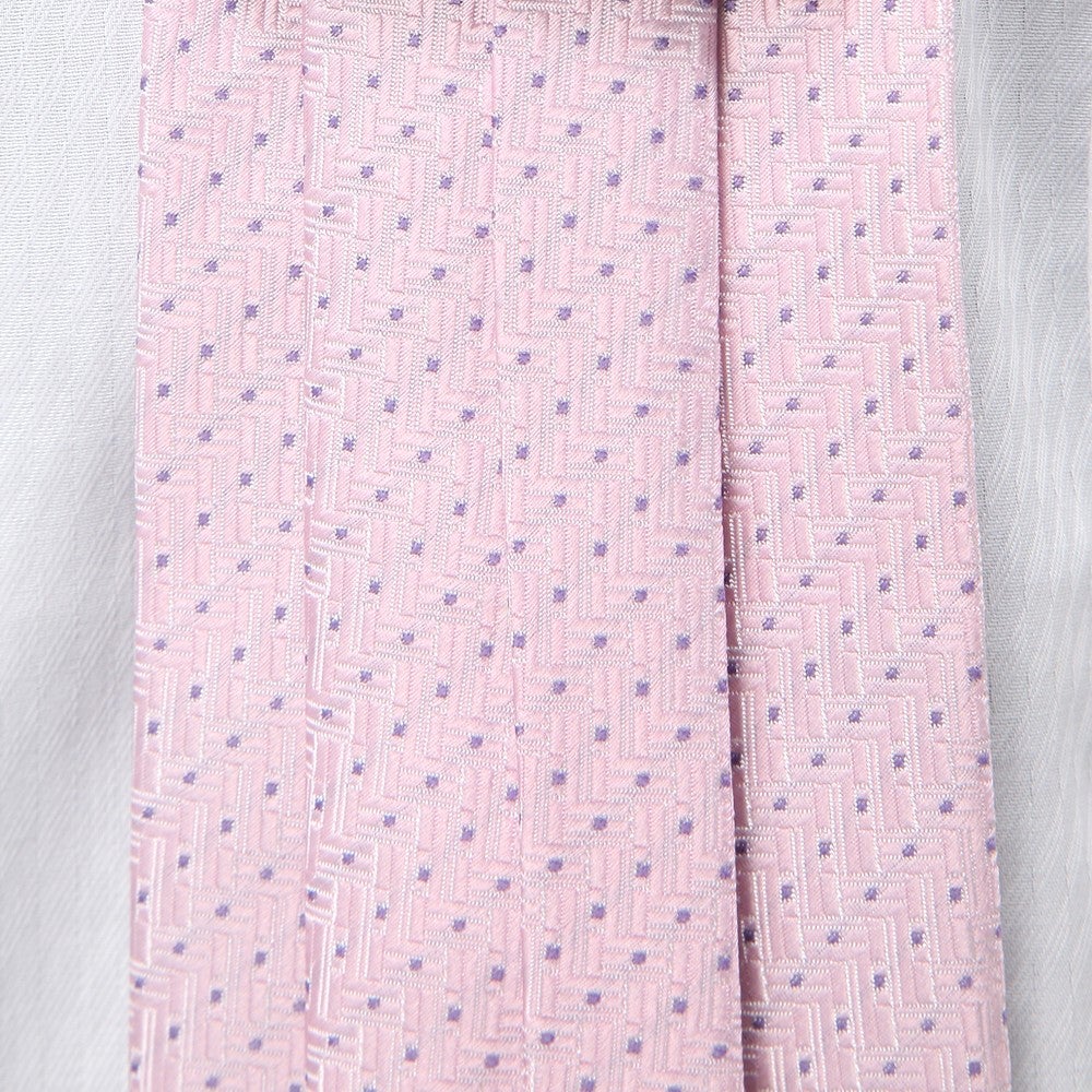 [レンタル] f-mode メンズネクタイ シルク ピンク ピンドット柄の宅配レンタル - 4