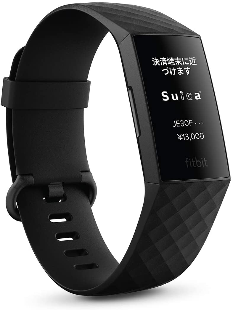 レンタル] Fitbit フィットネスリストバンド Charge4 FB417BKBK-JPのお