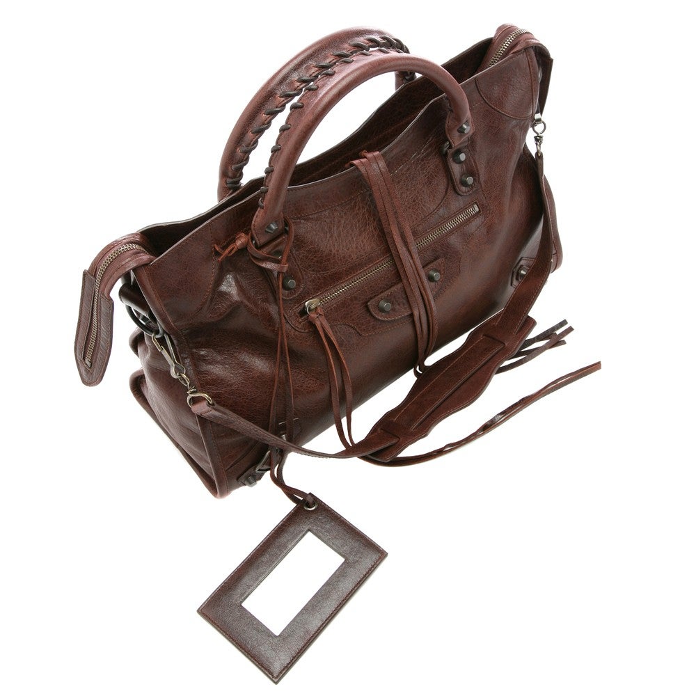 レンタル] レディース バレンシアガ シティー レザー ハンドバッグ