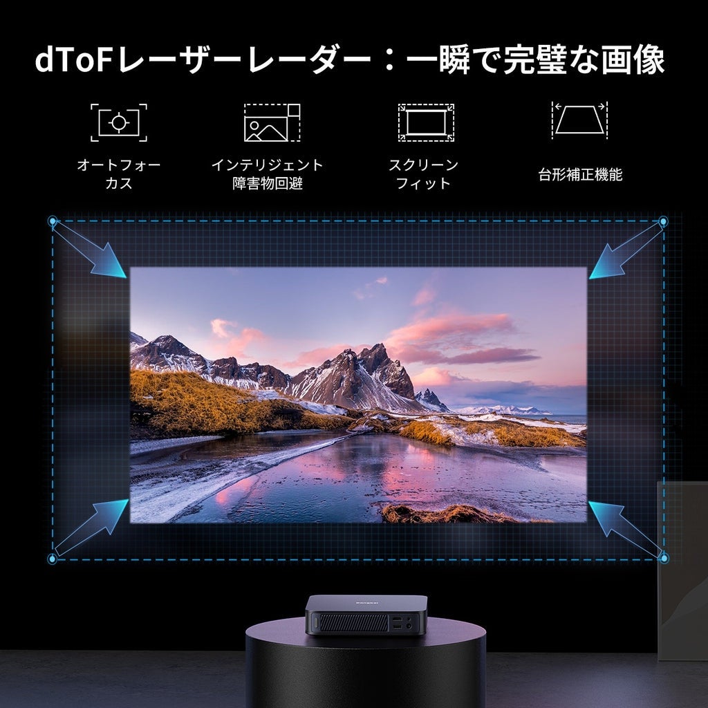 [レンタル] ダンベイ (Dangbei) Atom Projector/Grey＋Stand Bundle Grey DBOD02-ACDB02A ホームプロジェクター - 8