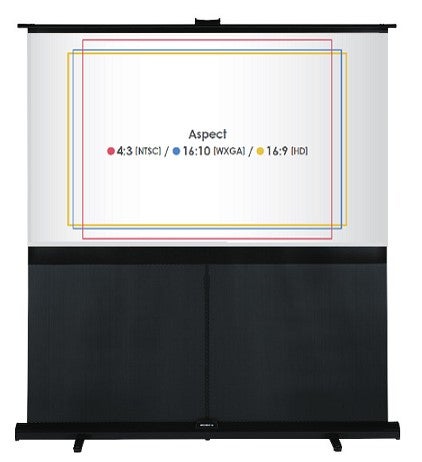 [レンタル] キクチ科学研究所 60インチ (アスペクトフリー) 床置きスクリーン Grandview GUP-60AFW - 2