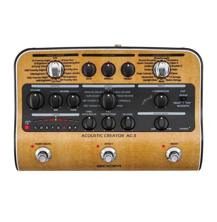 [レンタル] ズーム AC-3 アコースティックリモデリングエフェクター