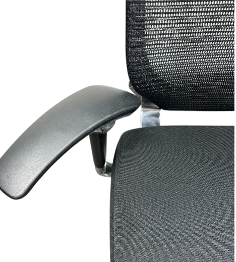 [レンタル] オカムラ バロン エクストラハイバック 可動肘 ブラック ポリッシュ CP81BR-FDF1 オフィスチェア - 7