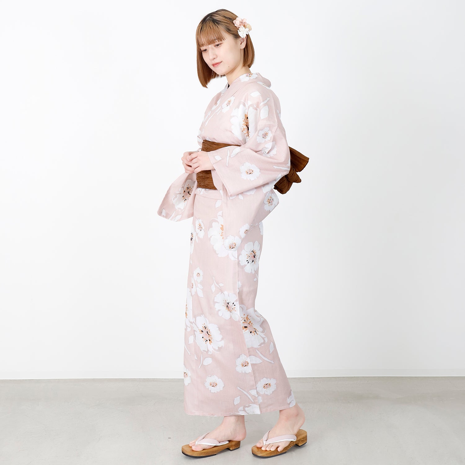 [レンタル] [2025新作]SION レディース浴衣 花柄 フリーサイズの宅配レンタル - 4