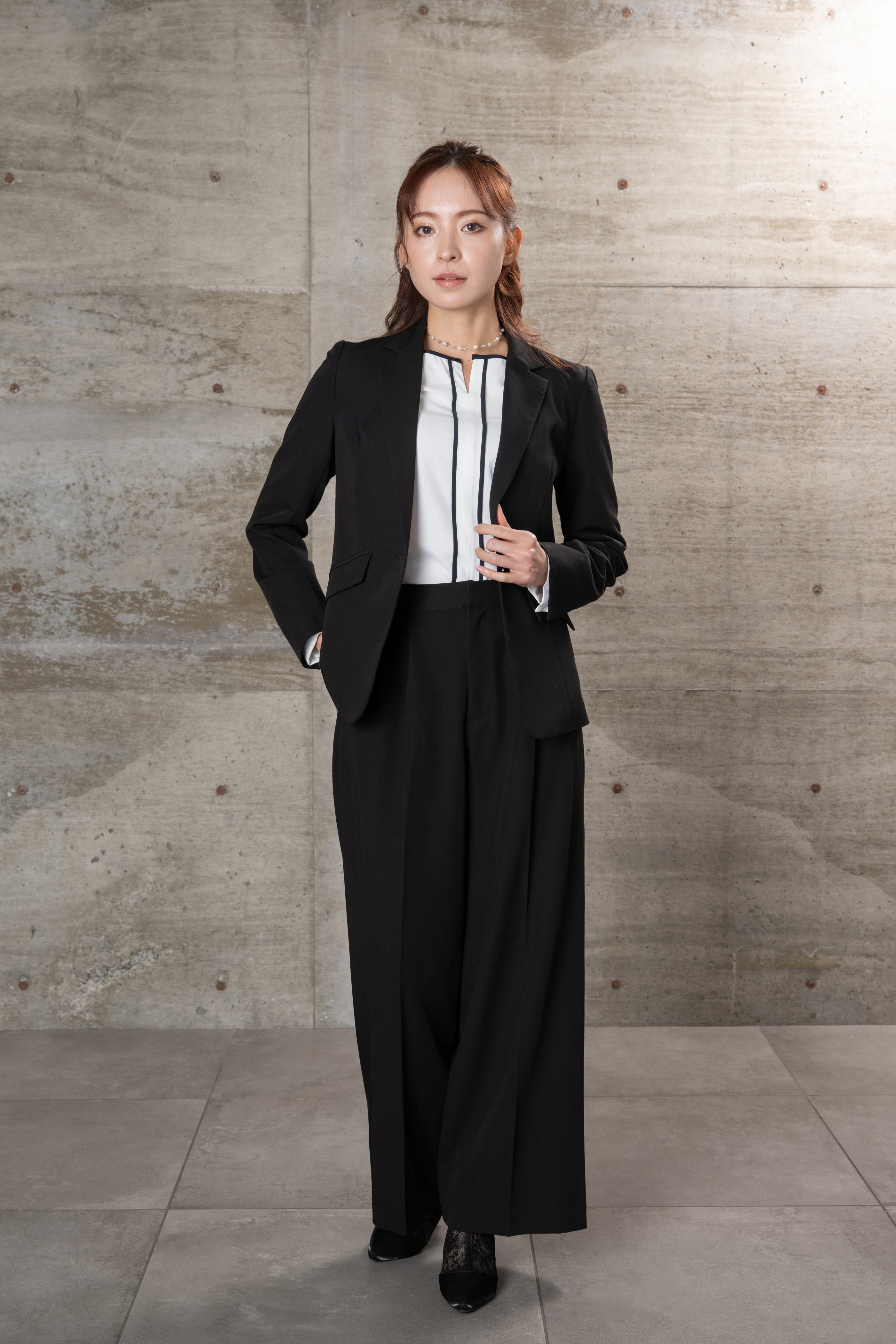 BELINDA DE CAPRIS テーラードジャケット ワイドパンツ2P レディーススーツ