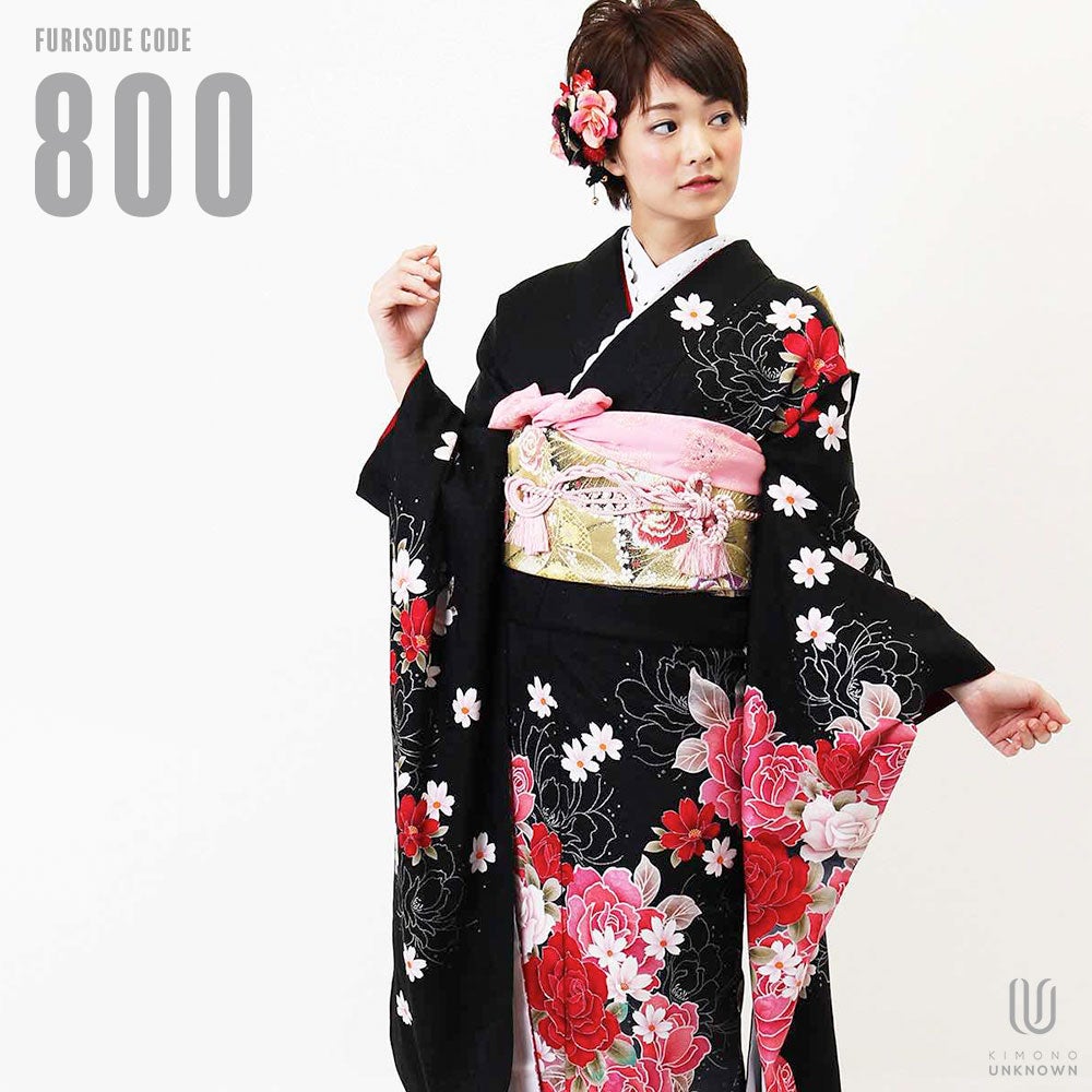 [レンタル] 【対応身長157-172cm】レンタル振袖フルセット-800