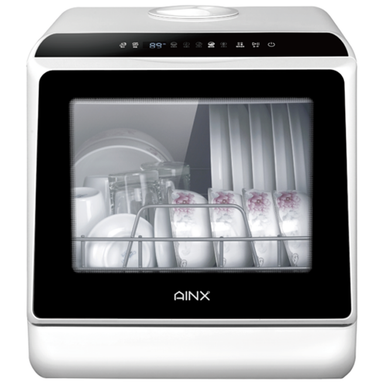 [～食器16点]AINX タンク式食器洗乾燥機 工事不要 Smart Dish Washer AX-S3W
