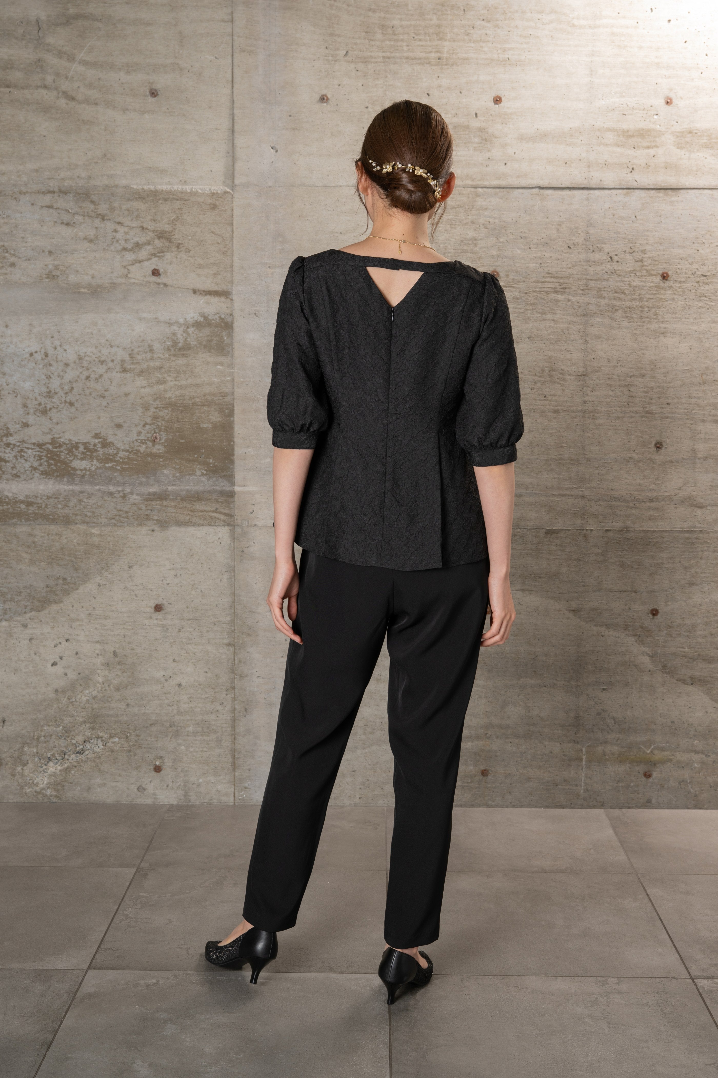 [レンタル] BELINDA DE CAPRIS ジャガードブラウス2wayパンツセットアップ パンツドレスの宅配レンタル - 11