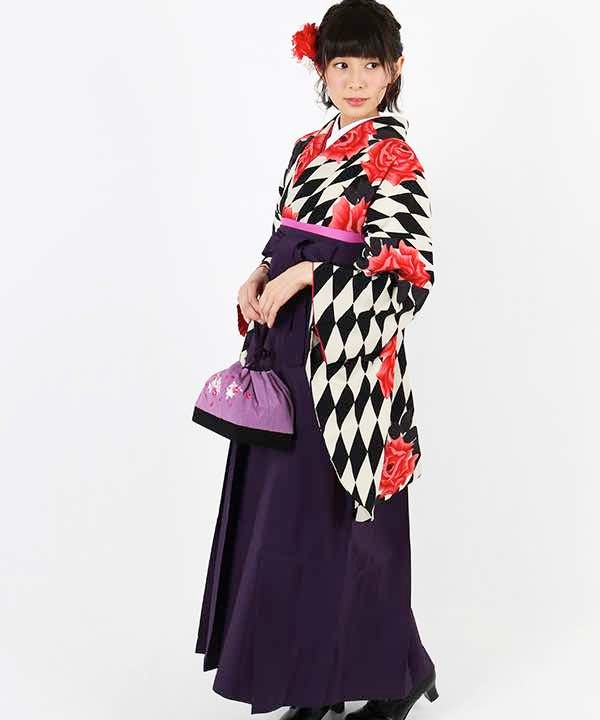 [レンタル] 【対応身長 157cm～165cm】卒業式 袴 レンタル フルセット 女性 袴セット-1434の宅配レンタル - 13