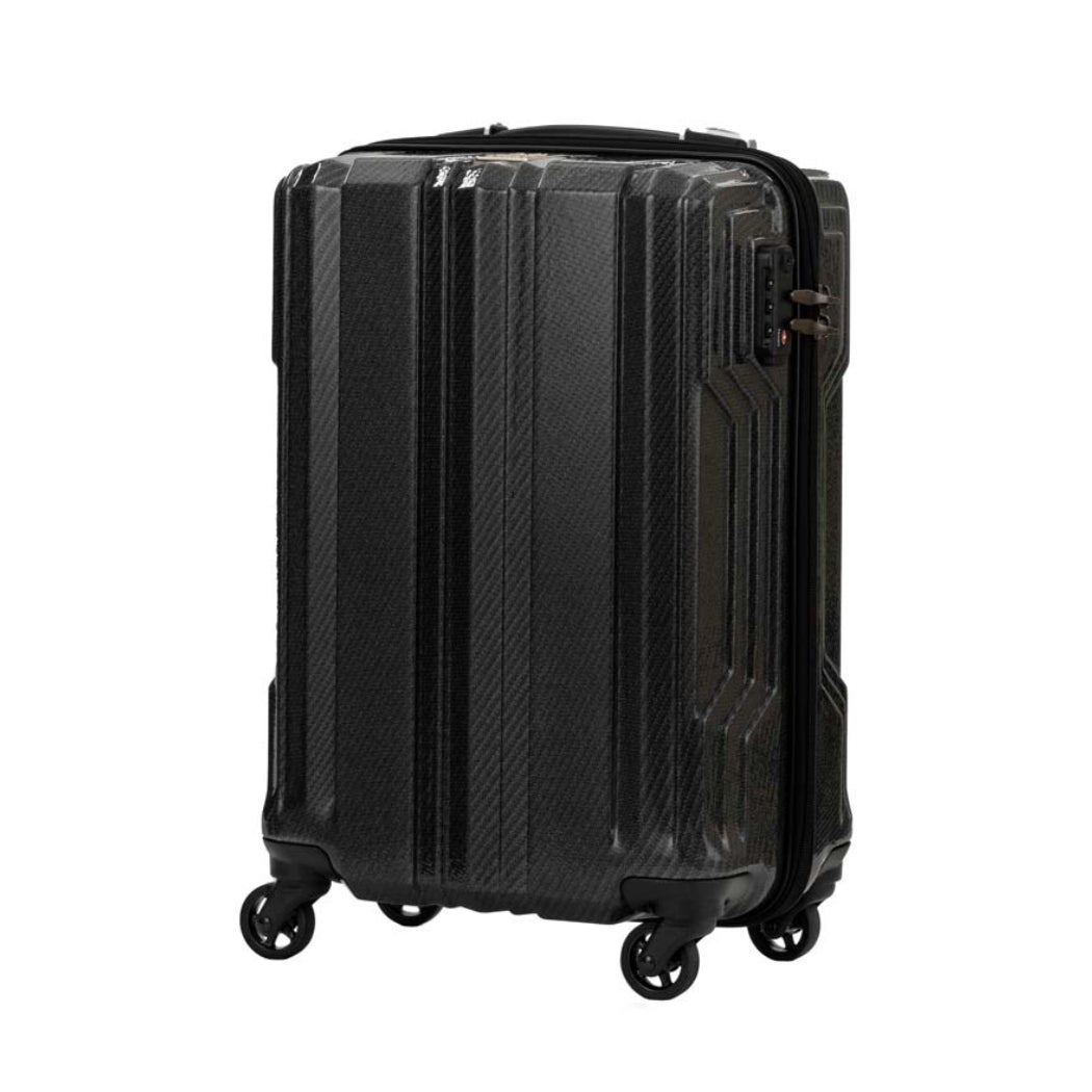 [レンタル] [1-3泊向けサイズ]LEGEND WALKER GRAND 5604 ブレイド・ウルトラライト 35L ハードスーツケース ブラックカーボン