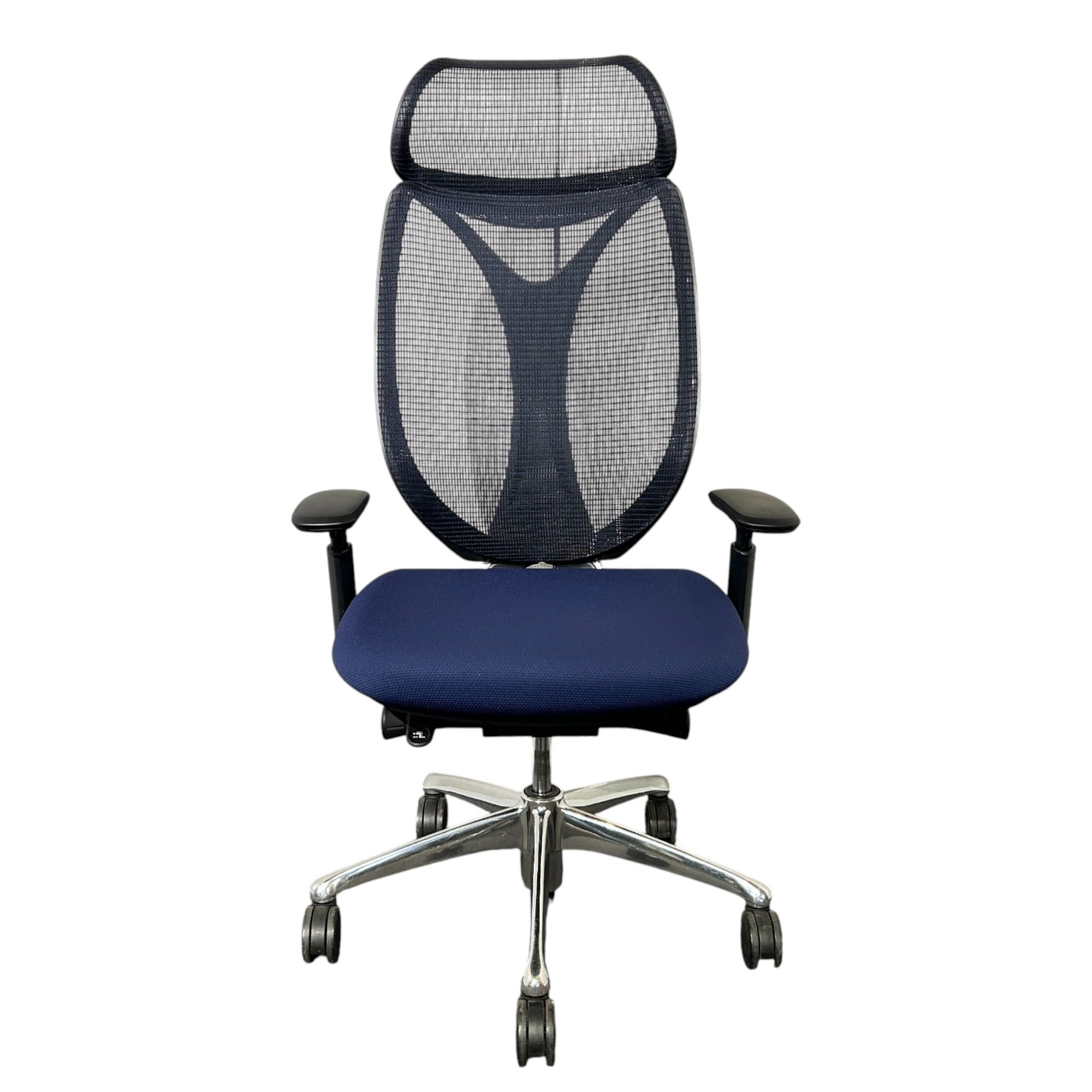 [レンタル] オカムラ サブリナ エクストラハイバック 可動肘 ダークブルー ブラック ポリッシュ C855BR-FSZ4 オフィスチェア - 13