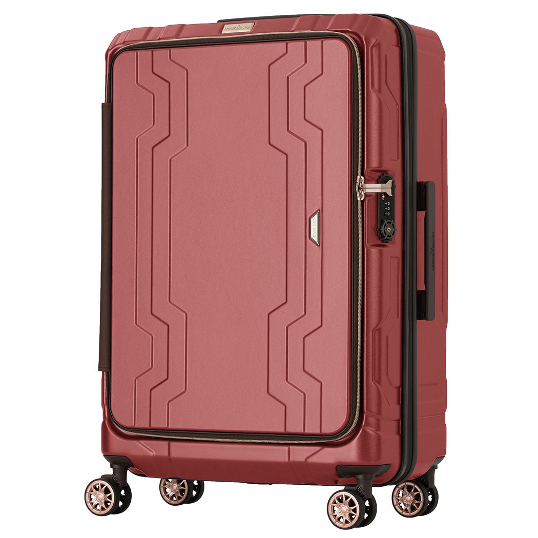 [レンタル] [3-5泊向けサイズ]LEGEND WALKER 5205 ブルーホエール 58L/拡張時72L ハードスーツケース ワインレッド