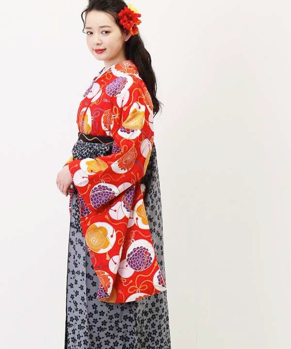 [レンタル] 【対応身長 157cm～165cm】卒業式 袴 レンタル フルセット 女性 袴セット-1042の宅配レンタル - 17