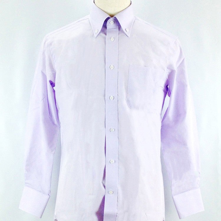 [レンタル] 早稲田屋 メンズワイシャツ 長袖 ボタンダウン パープル グラフチェック (Mサイズ / Lサイズ)の宅配レンタル - 3