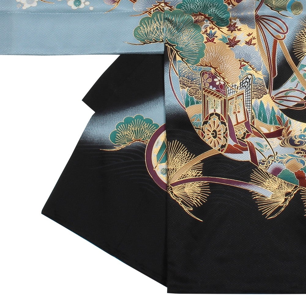 [レンタル] 男の子 お宮参り 産着レンタル6点フルセット 正絹 兜 雅の宅配レンタル - 2