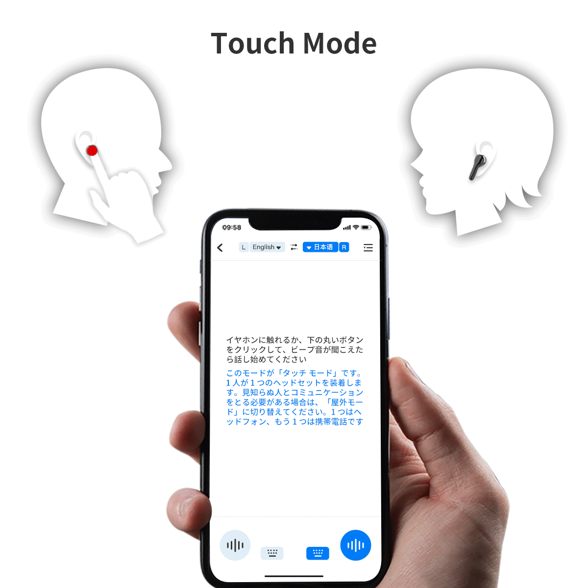 [レンタル] Wooask M6 ワイヤレスイヤホン 翻訳機の宅配レンタル - 10