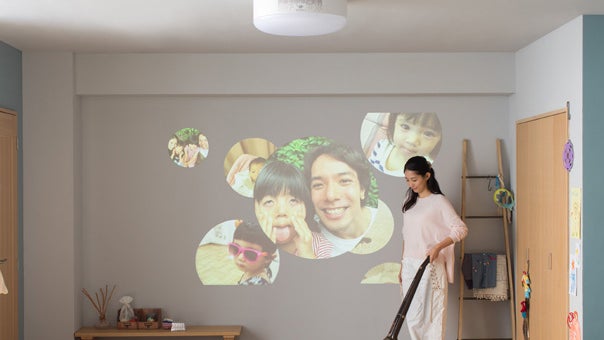 [レンタル] popIn Aladdin (ポップインアラジン) 世界初の照明一体型プロジェクター PA18U02VN - 5