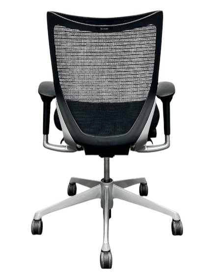 [レンタル] オカムラ バロン ローバック 可動肘 ブラック シルバー CP83DR-FDF1 オフィスチェア - 5