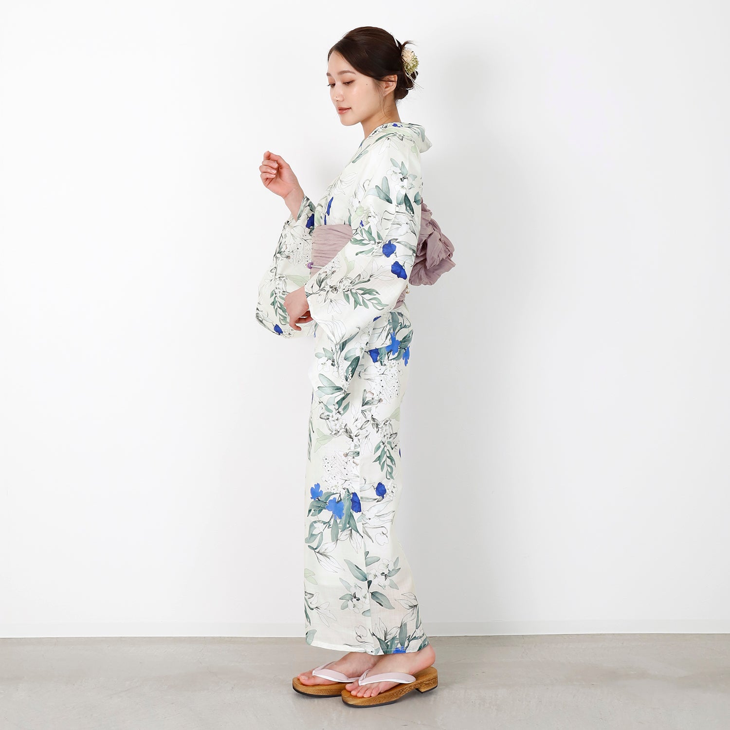 [レンタル] [2025新作]SION レディース浴衣 花柄 フリーサイズの宅配レンタル - 4
