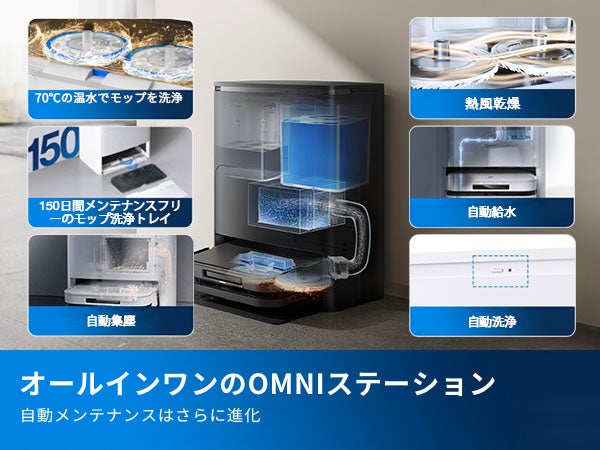 [レンタル] ECOVACS DEEBOT X5 PRO OMNI ロボット掃除機 - 9