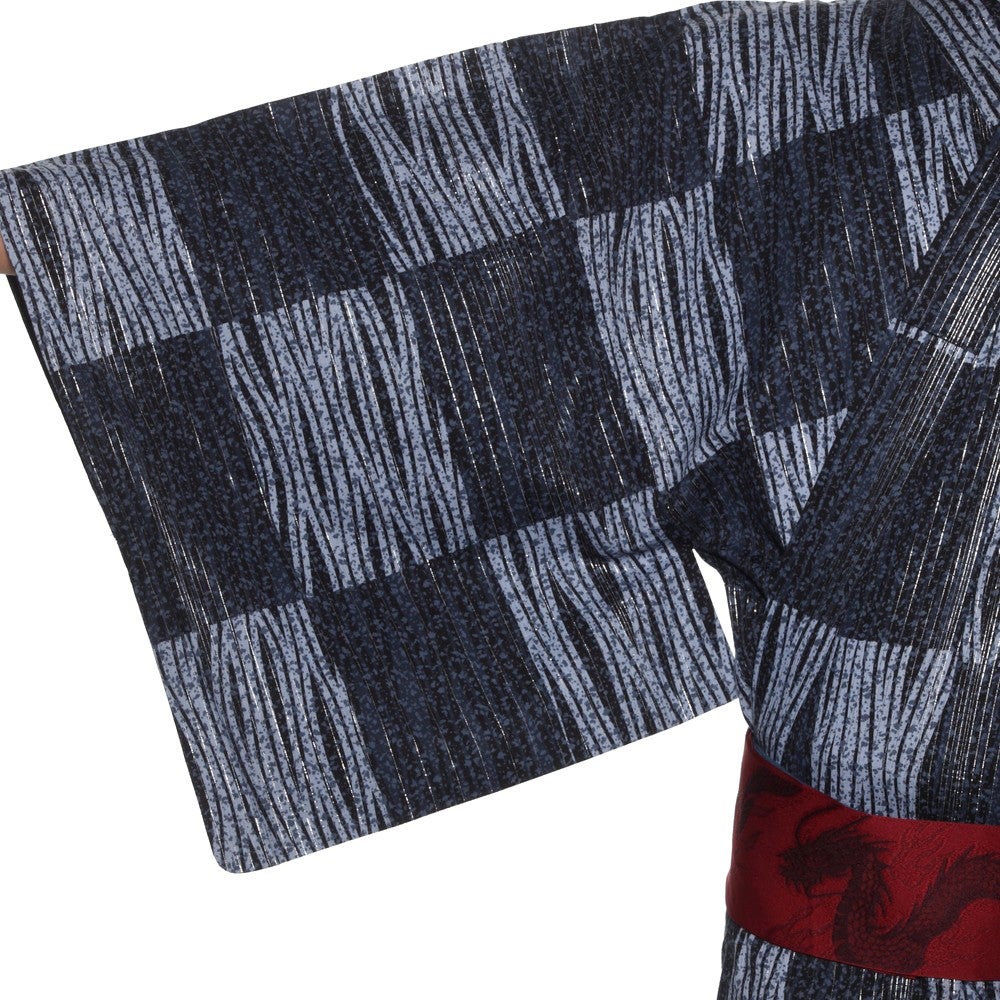 [レンタル] リョウコ・キクチ(R.KIKUCHI) メンズ浴衣 フルセット 市松 身長目安175cmの宅配レンタル - 6