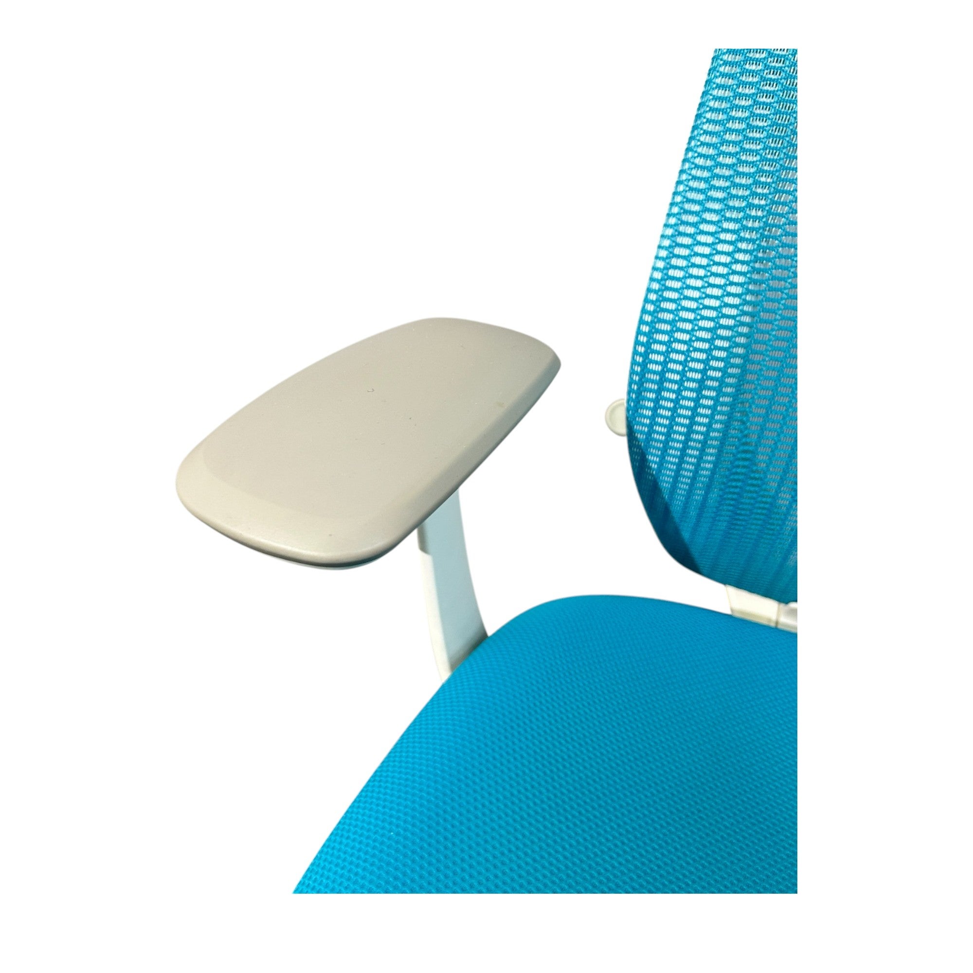 [レンタル] オカムラ オフィスチェア シルフィー ハイバック 固定肘 ブルーグリーン ホワイト C646XW-FMR6 - 8