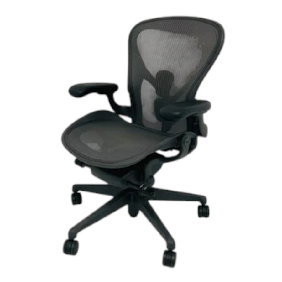 [レンタル] ハーマンミラー Aeron Chair(アーロンチェア) リマスタード※固定肘※ オフィスチェア ※1都3県のみ対応 - 2