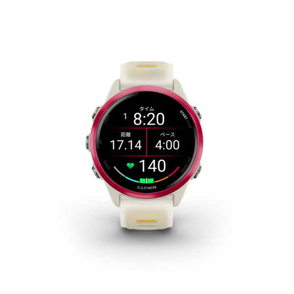 ガーミン(GARMIN) Forerunner 570 42mm ランニングGPSウォッチ ラズベリー 正面 - 9