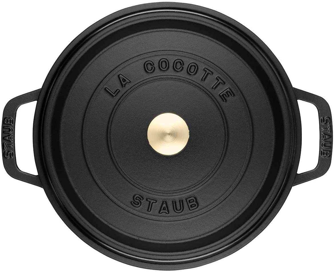 [レンタル] STAUB ストウブ ピコ ココット ラウンド ブラック 20cm ホーロー鍋 IH対応 40509-487 - 2
