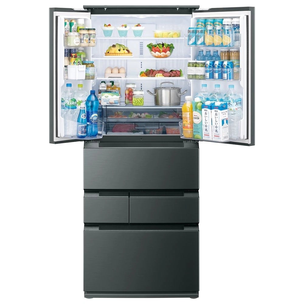 [レンタル] [545L][ファミリー向け][観音開き]シャープ SJ-MF55R 冷凍冷蔵庫 ダスクダークメタル - 3