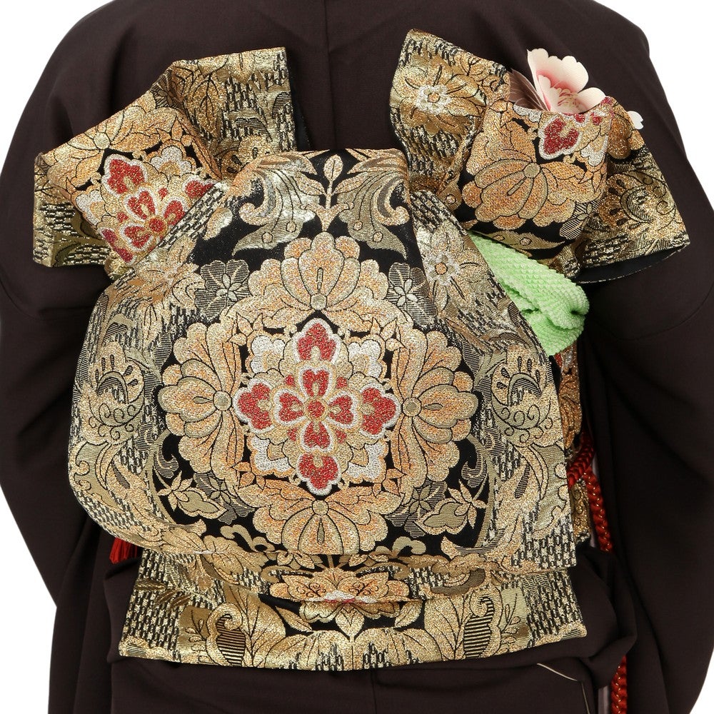 [レンタル] 振袖 花柄 Mサイズ(レッド) / Lサイズ(ブラック)の宅配レンタル - 4