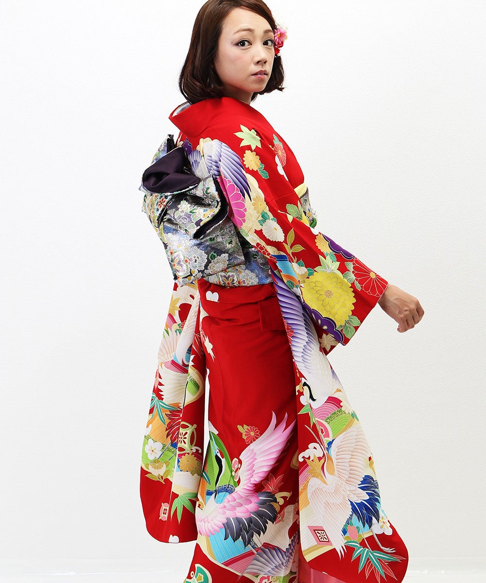 [レンタル] 【対応身長148-168cm】レンタル振袖フルセット-730の宅配レンタル - 4