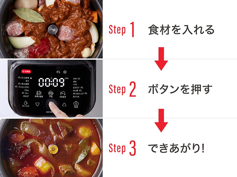 [レンタル] ティファール ラクラ・クッカー プロ CY3811J0 自動調理鍋 ホワイト - 8