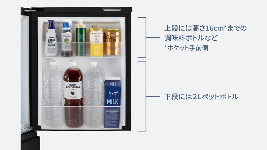 [レンタル] [156L][一人暮らし向け][右開き]パナソニック NR-B16C2 冷凍冷蔵庫 - 14