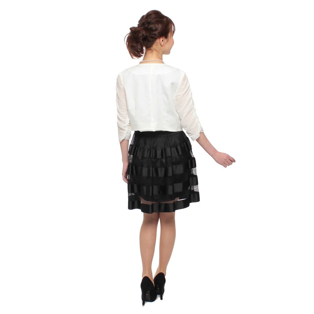 [レンタル] レディース くしゅくしゅシフォン 7分袖 ボレロジャケットの宅配レンタル - 11