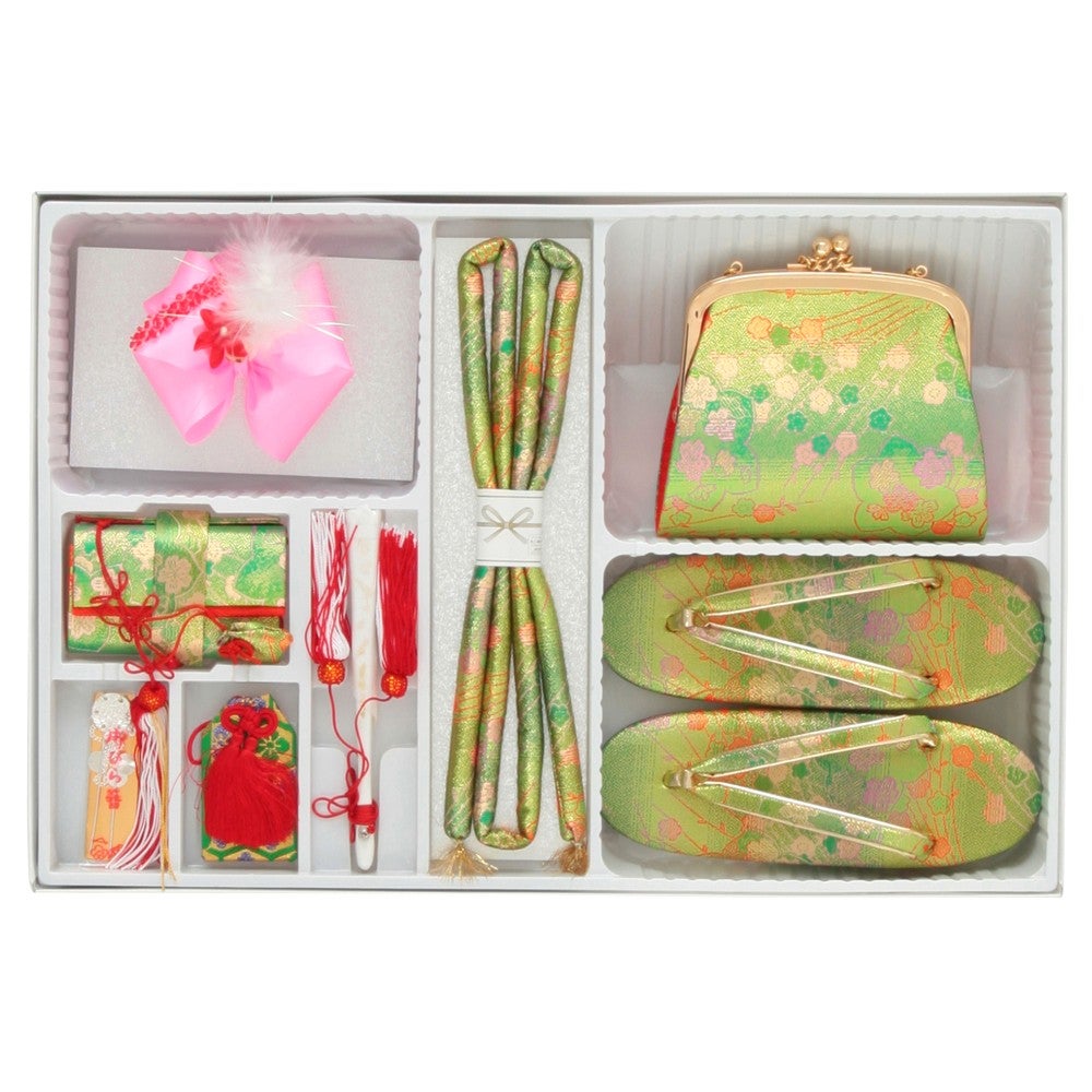 [レンタル] 七五三/節句 着物セット 7歳女の子 柔らか 濃淡の宅配レンタル - 3