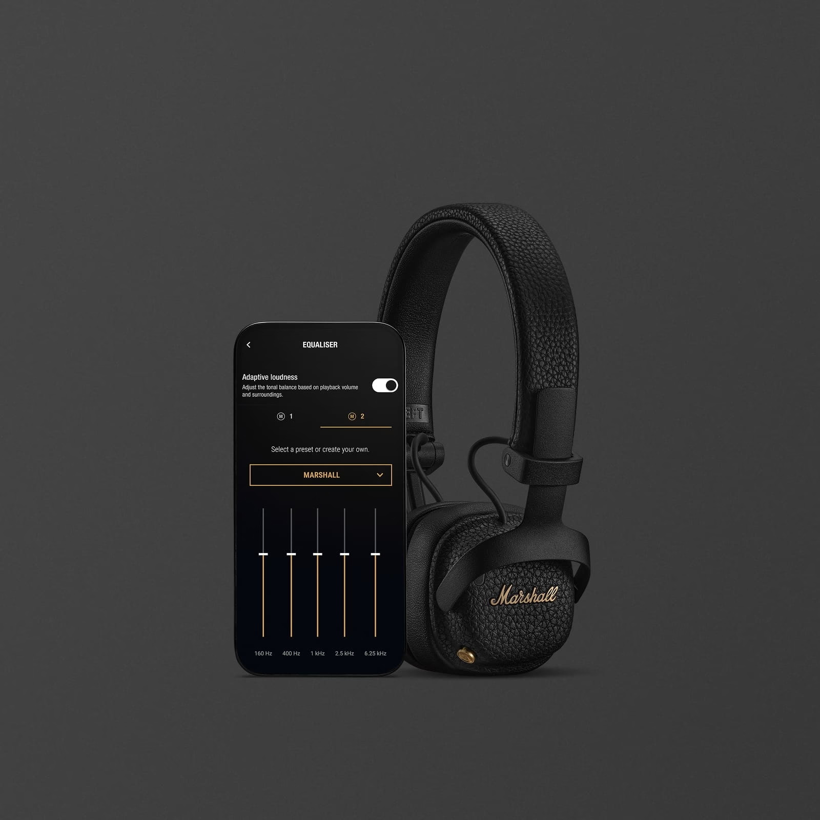 [レンタル] Marshall MILTON A.N.C. アダプティブアクティブノイズキャンセリング搭載ワイヤレスヘッドホン - 3