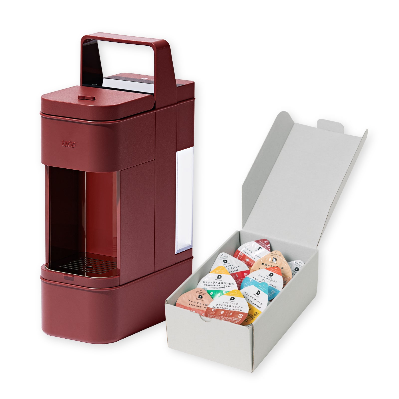 [レンタル] 【テイスティングキット付】UCC DRIP POD YOUBI ラッカーレッド