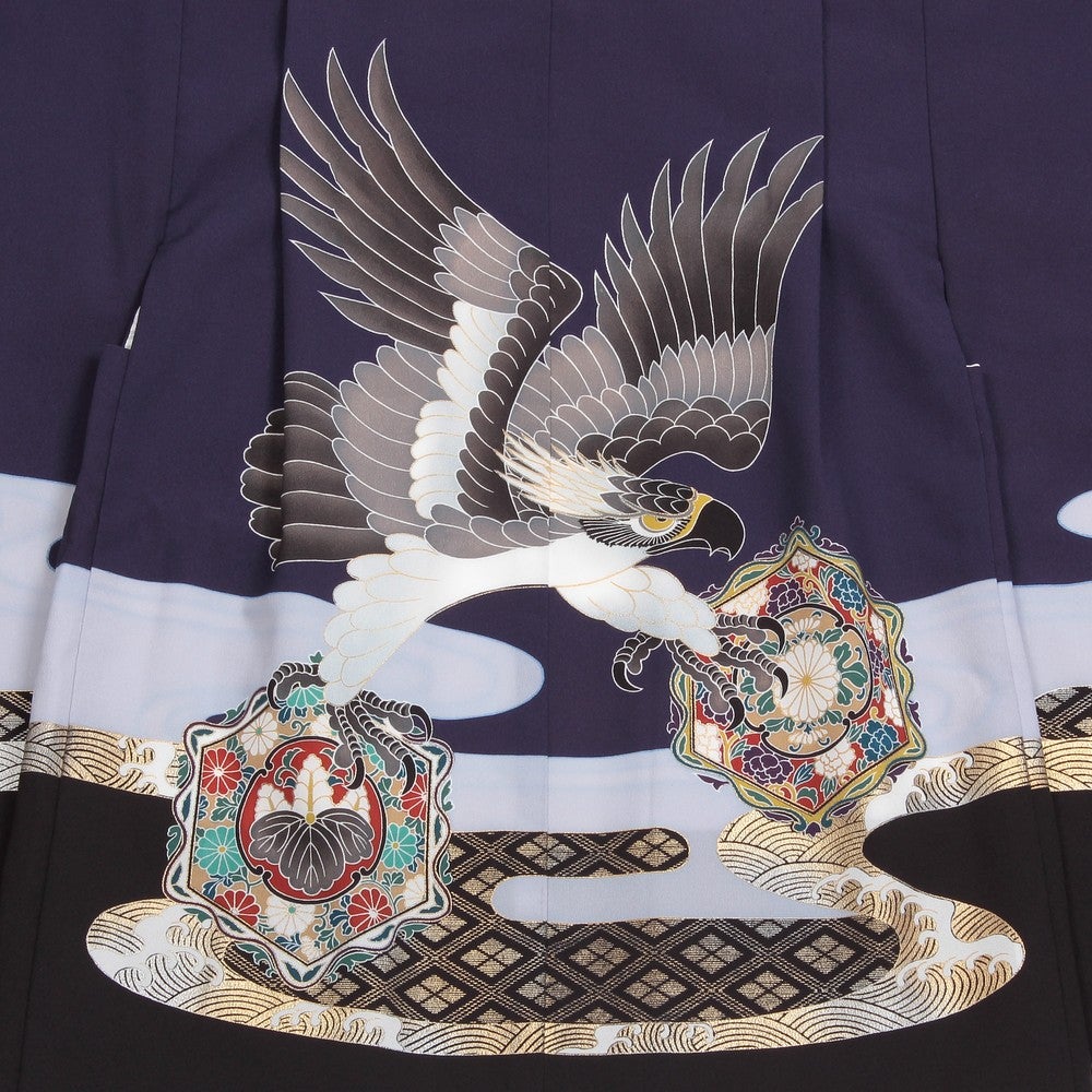 七五三/節句 袴セット 5歳 男の子 モダン柄 鷹